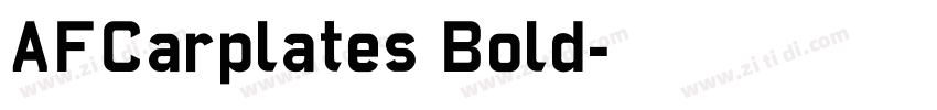 AFCarplates Bold字体转换